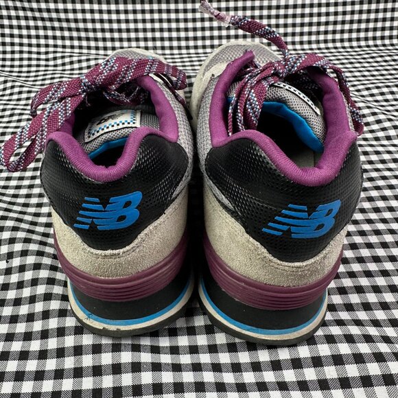 New Balance 574 Sneakers Gorpcore Purple Blue Grey Women's Size 8.5 - Picture 3 of 6